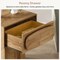 End Table with Drawer Storage Nightstand Side Table MDF Bedroom Living Room